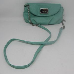 Nine West CrossBody Shoulder Bag - Lime Green - Beige Interior